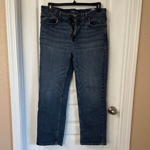 Old Navy Men's Relaxed Fit Jeans in Dark Blue
